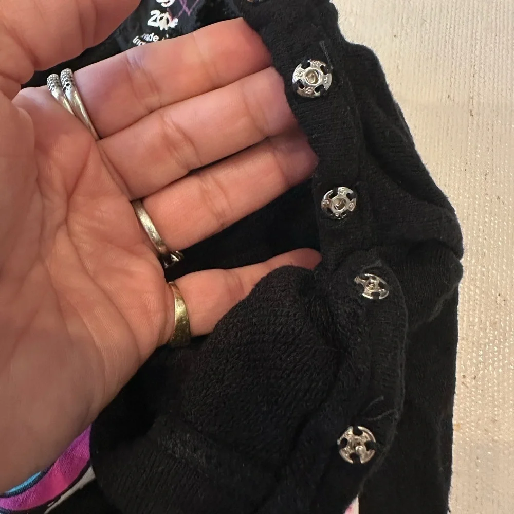 Flowers by Zoe (vintage!)  Black Emoji Unicorn Jogger Set